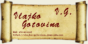 Vlajko Gotovina vizit kartica